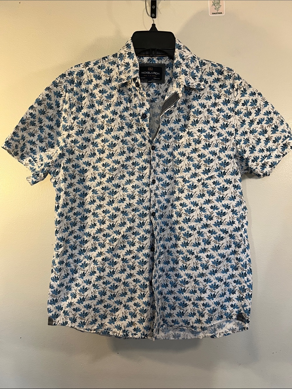 Nickel & Suede Men's Blue Floral Short-Sleeve Button-Down Shirt